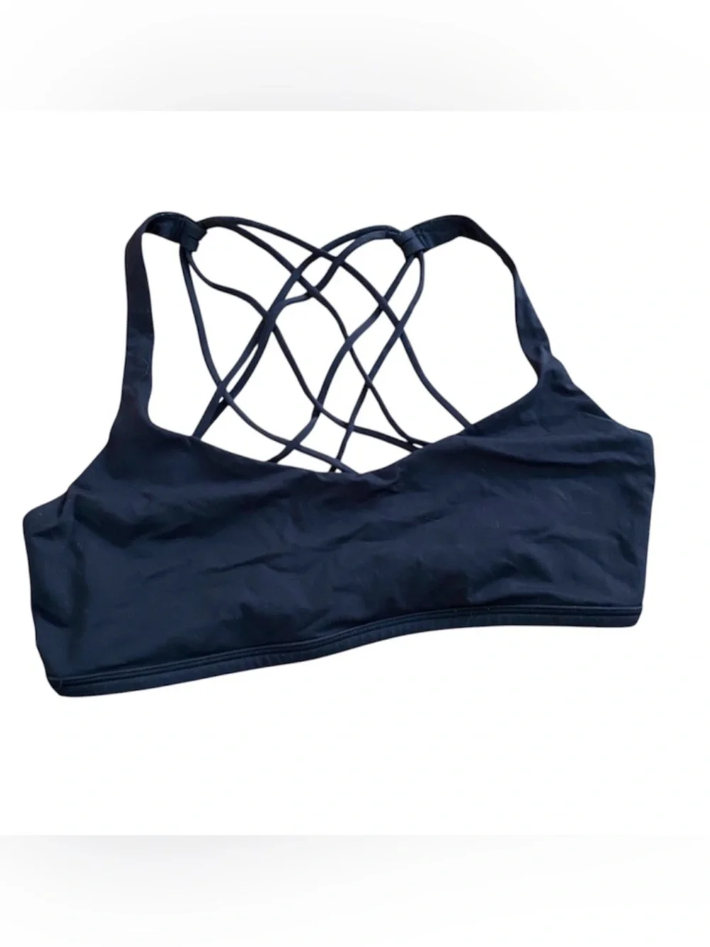 Lululemon Strappy Sports Bra Black‎ Size 12